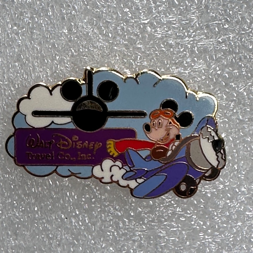 Disney Pin MICKEY EARFORCE ONE Pilot Airplaine Walt Diney Travel Co Inc VTG2001